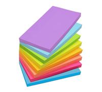 8 blocs de notes autocollantes de 10 x 15 cm, grandes notes autocollantes, extra puissantes, 50 feuilles par bloc, au total, 400 feuilles pour notes, rappel, liste de contrôle ou liste de tâches
