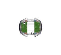 8 Cartes Dinvitation Avec Enveloppes Stade De Foot Taille Unique Multicolore