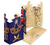 8 cartons dinvitation enveloppes carte de pirates - amscan 9909920 Bleu G