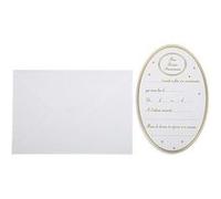 8 cartons invitation enveloppes 1er anniversaire - artifetes 91639 Blanc G