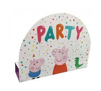amscan Peppa Pig Invitations debout, Imprimée lettre, 10260627, Multicolore