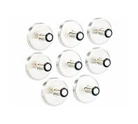Infactory Crochets magnétiques – Lot de 8 – Acier inoxydable brossé – Aimants puissants