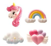 8 décors licornes en sucre - dekora 230042 Multicolore G