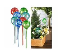 : 8 doseurs d'irrigation en verre coloré - Ø 8,5 cm