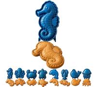 8 Emporte-Pièces Océan, Mini-Moules Animaux Réutilisables, (#G) | Presse Charnière Découper, Fourrer & Sceller, Pâtisserie Famille & Fêtes