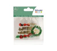 8 Étiquettes Acétate Foil - Merry Xmas