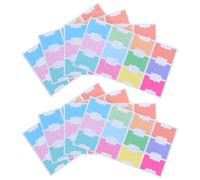 8 Feuilles Onglets Adhésifs pour Cahier en Papier | Coins Arrondis, Lignes D’alignement Standard, Pose Rapide et Précise, Couleurs Pastel Assorties