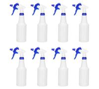 8 flacons pulvérisateurs de 500 ml, anti-fuite, avec buse réglable, de couleur bleue