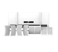 8 For Leaf Déflecteur de sortie de climatiseur réglable pour unités murales - Soufflage anti-direct avec filtre en coton optionnel (basique sans filtre)