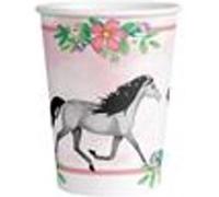Amscan Gobelets jetables en papier 9909875-66 Motif chevaux 250 ml Lot de 8 Multicolore
