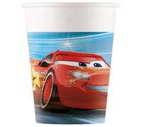8 Gobelets en carton Cars 200 ml