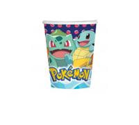 8 Gobelets En Carton Pokémon 250 Ml Taille Unique Multicolore