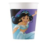 Disney Lot de 8 gobelets carton 25cl Princess dreaming