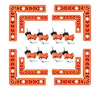 8 jeux de pinces à droits pour le travail du bois, carrés de positionnement à 90 degrés, outils pour cadres photo, armoires, boîtes, outils pour le travail du bois