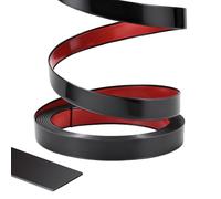 8 M Moulure Décorative Autoadhésive, Noir Moulure Adhesive Decorative Murale, Baguette de Finition PVC pour Murs, Portes, Fenêtres, Moulure Miroir, Plafonds, Carrelage - Esthétique, Durable