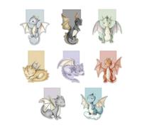 8 Marque-pages magnétiques Dragon - Marque-pages magnétiques animaux magiques pour enfants de 5 à 10 ans, Idéal pour remplir les calendriers de l'avent et comme petits cadeaux pour les anniversaires