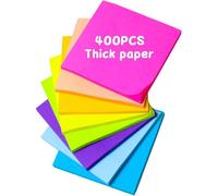 8 Pack Notes Sticky Couleur Pour Étiqueter Des Marque Page Adhesif Restickables 76x76 Mm,Faciles À Ecrire Pour La Maison,Le Bureau,L'école,Les Réunions (50 Feuilles/Bloc)