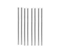 Infactory 8 pailles droites en acier inoxydable