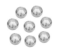 8 PCS Boules de Glace à Whisky en Acier Inoxydable, Pierres de Refroidissement de Boisson de Whisky de Vin de Glace en Métal Réutilisables avec Pince, Roches de Refroidissement de (Diamant)
