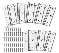 8 Pcs Charnière Acier,75mm × 50mm Charnière,Charnières à Roulement | CharnièrePiano,CharnièrePiano Inox,Paumelles,Paumelles De Porte,De Porte,Pour Porte Placard (8)