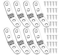8 Pcs Charnières Pliantes à 180 Degrés, Charnières Rabattables, Charnière de Porte Autonome pour Machine à Coudre, Table Pliante, Meubles de Cuisines, Armoires, Portes