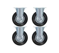 8 pcs Roulettes fixes 125 mm