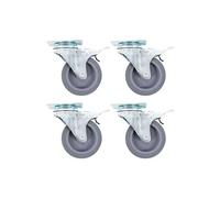 vidaXL 8 pcs. Roulettes pivotantes 75 mm