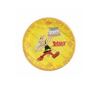 8 Petites assiettes carton Astérix 18 cm - Jaune