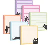 8 pièces/160 pages de notes adhésives mignonnes avec animaux de compagnie, notes adhésives amusantes avec animaux de dessin animé, notes adhésives de message créatif avec animaux, bloc-notes de style