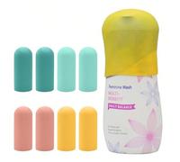 8 pièces/4 pièces Bouchons de bouteille de voyage étanches, ensemble de 8/4/1 pièce de bouteilles en silicone étanches convenant à la plupart des tailles de bouteilles, avec manchon élastique, unisexe