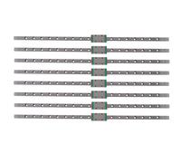 8 Pièces 9mm Guide Linéaire Rail Miniature MGN9 400mm Rail Linéaire et 1 Pièces MGN9H Glissière de Rail Miniature