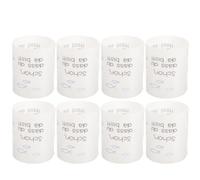8 Pièces Abat-jour Plastique Bleu, Cylindre Décoratif Simple Chic | Tube Ajouré Réutilisable, Haut et Ouverts, pour Bougies Piliers et Chauffe-plat