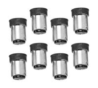 8 Pièces Adaptateur de Douille B15 vers E14 pour Ampoule LED Noire | Conversion de Base à Vis, Plastique Léger, Usage Simple, pour Plafonnier et Lampe de Table