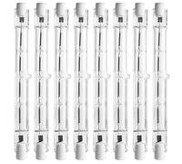8 Pièces Ampoule Halogène R7s, Ampoule Halogene R7s 118mm 500w AC220-240v 2800k Blanc Chaud Dimmable Ampoules Halogènes pour L’écl