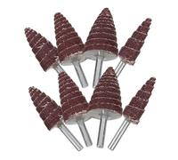 8 Pièces Assortiment de Meules Abrasives Coniques | Acier et Abrasif, Polissage et Ponçage, Atelier et Boîte à Outils, Design Professionnel