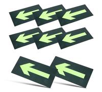 8 Pièces Autocollant de Signalisation D’évacuation Incendie C-13 | Panneau Point de Rassemblement, Flèches Directionnelles Claires, Adhésif, Usage Supermarchés et Évacuation