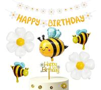 8 Pièces Ballon Aluminium, Ballons Abeille Marguerite, Géant Ballons Abeille, Ballon Marguerite, Décoration d'anniversaire Abeille, pour Anniversaire, Fournitures de Fête