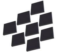 8 pièces Bloc de Notes Adhésives Noires, Repositionnables, 7,6x7,6x0,5cm | Papier Autocollant, Usage Multi, Gain de Place, pour Cahiers, Bureaux et Planification au Quotidien