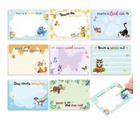 8 Pièces Blocs-Notes Autocollants Animaux Mignons,Notes Autocollantes Inspirants Amusantes Enfants 3×4¿¿,Petits Blocs-Notes Autocollants Sticky Notes Pour École Bureau Rappel Planificateur