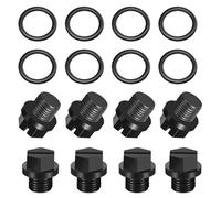 8 Pièces Bouchons de Vidange pour Pompe de Piscine avec Joints Noir | Bouchon de Purge Pompe Piscine de Rechange SPX1700FG pour Super Pump SP2600X MaxFlo Power-Flo LX