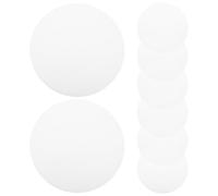 8 Pièces Cache pour Spot Encastré Diffuseur Rond PC Blanc | Disque Plat et Courbe, Haute Transparence, Résistance aux Chocs, pour Rénovations Cuisine et Plafonds