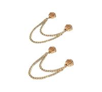8 pièces chaîne boutons en métal pince vêtements écharpe pantalon jambes manchette fixation aimant broche pour pantalon, manche(Color1)