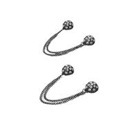 8 pièces chaîne boutons en métal pince vêtements écharpe pantalon jambes manchette fixation aimant broche pour pantalon, manche(Color14)