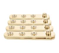 8 Pièces Charnières Pivotantes de Portail en Cuivre, Pivot | Usage Résidentiel pour Portes et Fenêtres, Pivot et Inférieur Dissimulé, Ouverture Large, Finition Or