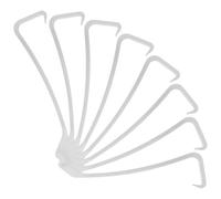 8 Pièces Crochets de Déflecteur de Climatiseur en Plastique Blanc | Support Multi-déflecteur, Léger et Portable, pour Unités Split et Systèmes Centraux, Accès Nettoyage Facile