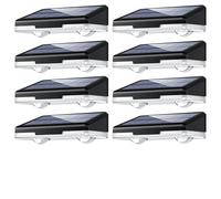 8 pièces de lampes solaires pour extérieur avec détecteur de mouvement, applique solaire extérieure, lampes solaires LED pour extérieur, 3 modes 60° d'éclairage IP44 étanche lampe solaire extérieure