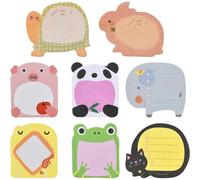 8 Pièces De Notes Autocollantes En Forme D'animal, Mini Notes Autocollantes, Blocs-Notes Autocollants, Adaptés À La Maison, Au Bureau, Aux Cadeaux D'étudiants