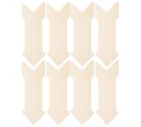 8 Pièces Décoration Murale Flèche en Bois Vierge, Forme Unique | Bois , Teinte Kaki, Installation Simple, Réarrangeable, pour Coins D’étude et Fêtes Saisonnières