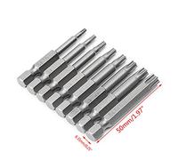 8 Pièces/Ensemble 1/4 Pouces 50mm T8-T40 Kit D ' Embouts De Tournevis