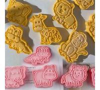 8 Pièces Ensemble De Découpoirs De Biscuits D'animaux De Forêt, Moules Pour Biscuits 3d À Motifs De Dessins Animés, Timbre À Biscuits Diy Accessoires De Cuisine Pour La Cuisson De Pâtisseries Taille U